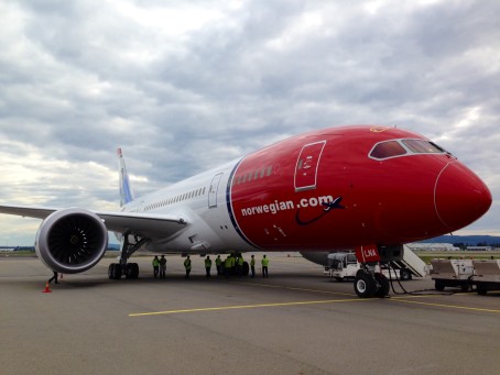 The Norwegian Boeing 787 Dreamliner.