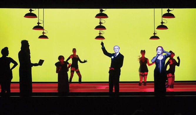 A scene from the Berliner Ensemble's staging of The Threepenny Opera, on the program at the Perth International Arts Festival 2103. 