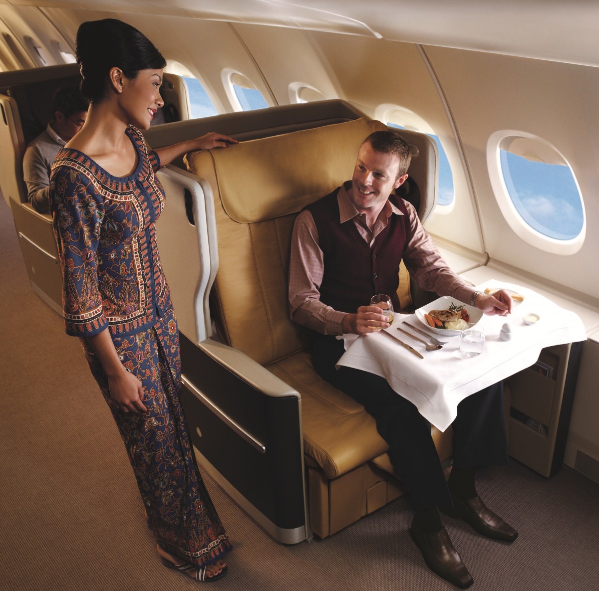First and business class guests can enjoy illy coffee.